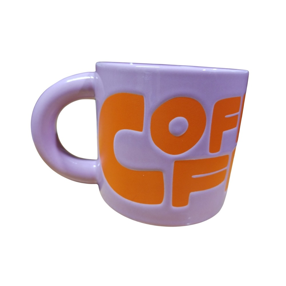 Starbucks Coffee For All 2025 Lavender Pink Orange Ceramic Mug 12oz Glossy NEW